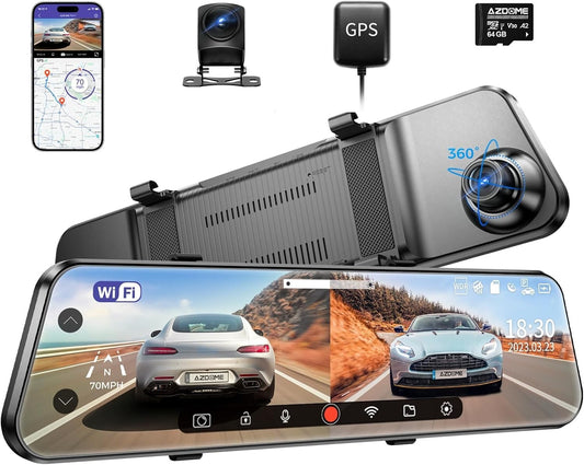 24-Hour Parking Monitor Dash Cam - PG17 with Enhanced GPS Tracking & WiFi