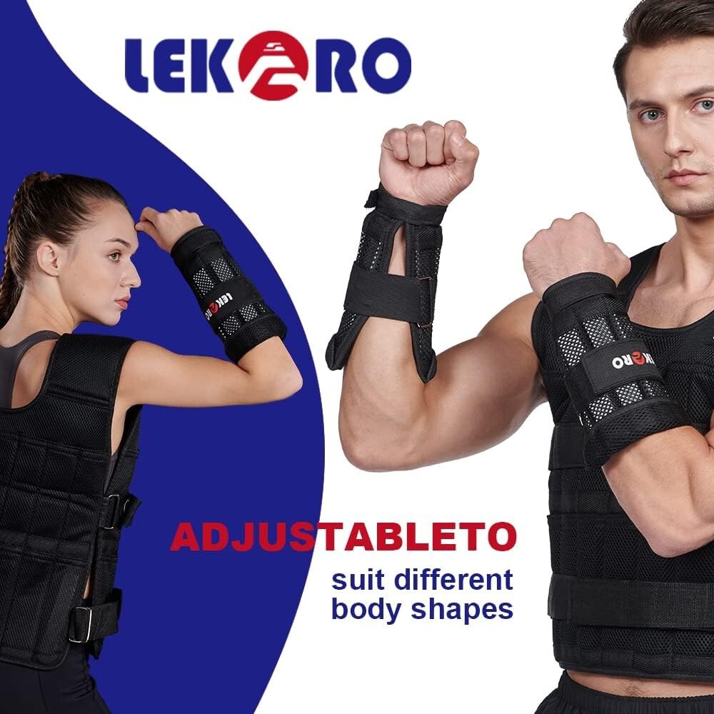Lightweight & Breathable 6.6lbs Adjustable Wrist & Ankle Weights for Active Life