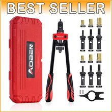 Load image into Gallery viewer, Professional Rivet Nut Setter Kit - 14" Tool with Quick-Change and Accessories