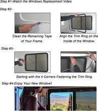 Load image into Gallery viewer, DOT Certified RV Emergency Exit Window 30"x20" with Tempered Glass &amp; Trim Kit