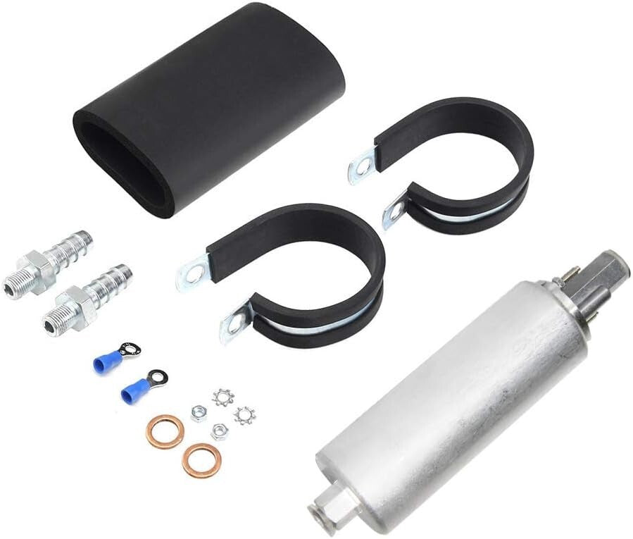 High-Performance Metal Inline Fuel Pump 255LPH - Ideal for Turbocharged Engines