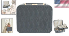 Load image into Gallery viewer, Updated Design Large Jewelry Travel Case with Removable Dividers - Perfect Gift
