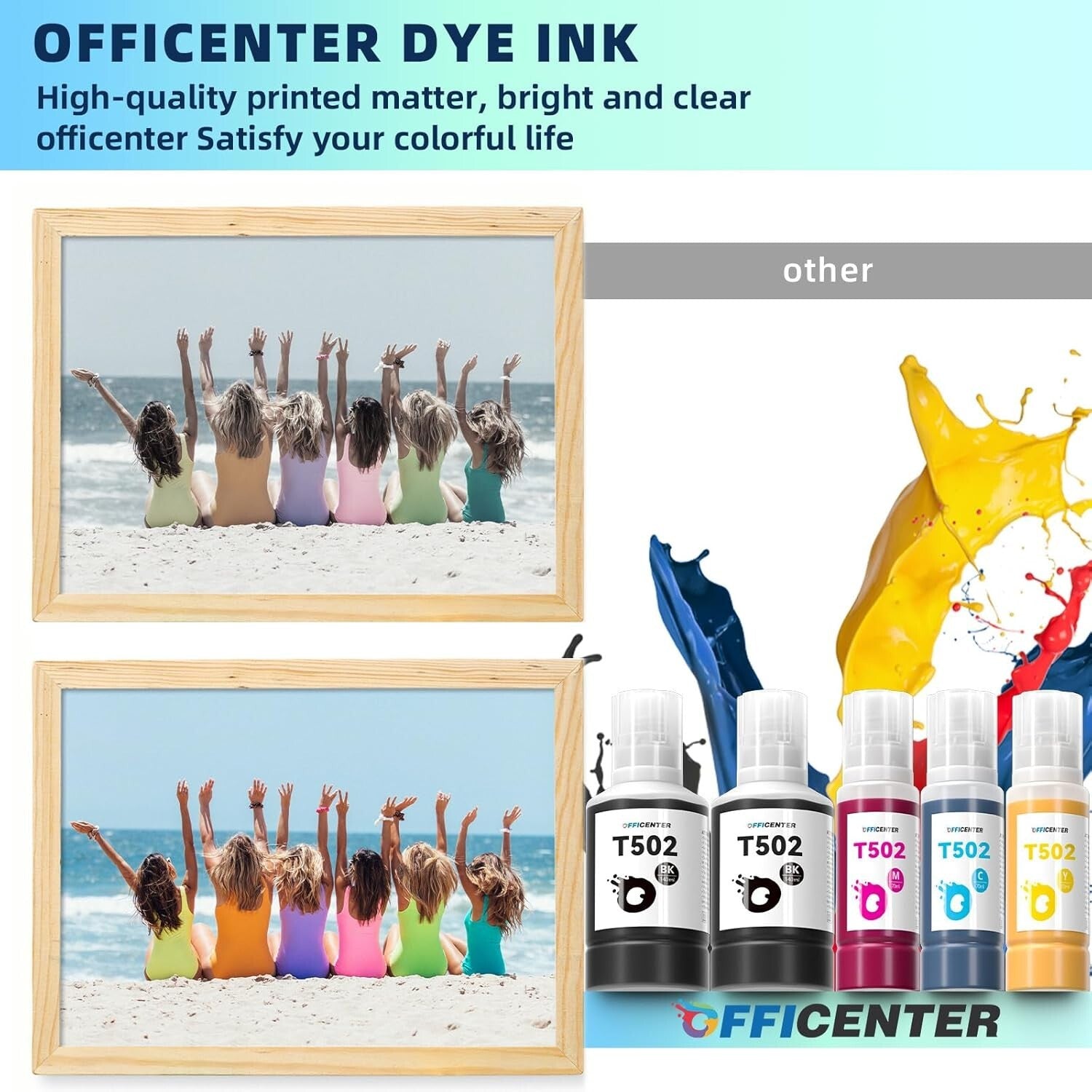 High-Capacity 10 Pack T502 Ink Refill Bottles for Ecotank & Supertank Printers