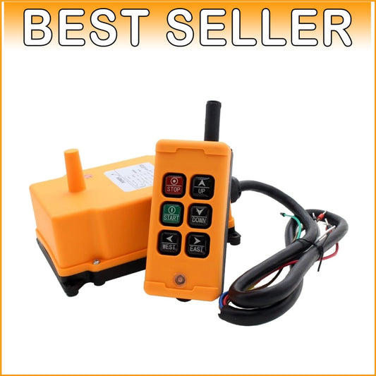 6-Key Durable Wireless Remote Control Switch for Industrial Machinery (50-100m)