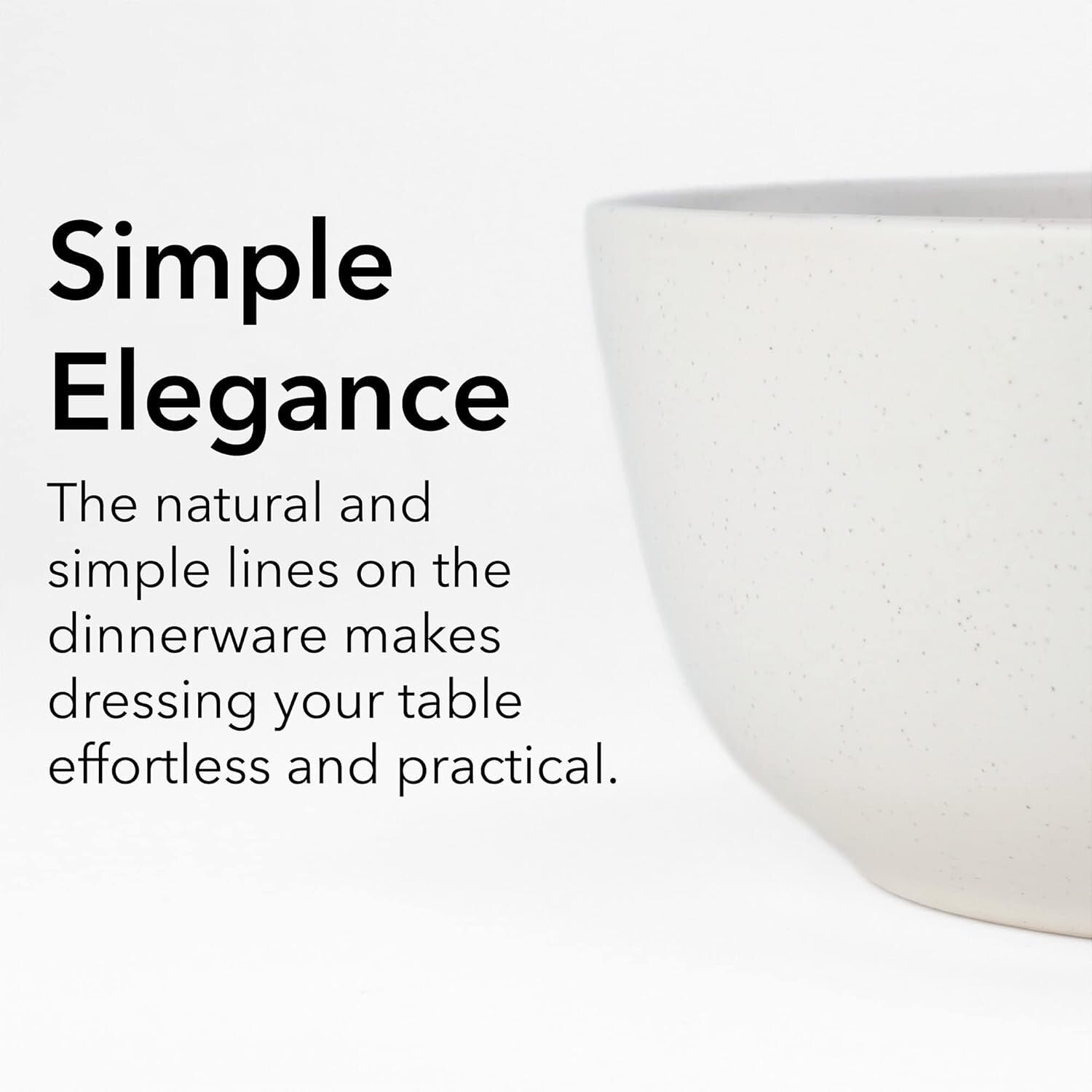 Beautifully Designed 16-PC Round Dinnerware Set - Dishwasher & Microwave Safe