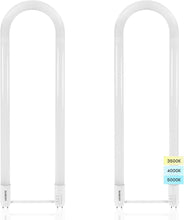 Load image into Gallery viewer, Energy-Efficient T8 U-Bend LED Tube Light, 2-Pack - 3500K/4000K/5000K, G13 Base