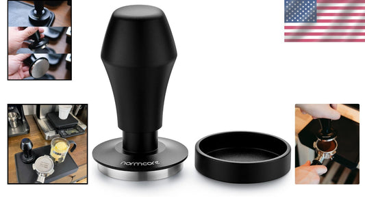 V4 Spring-Loaded Coffee Tamper for Baristas - 3 Interchangeable Pressure Springs