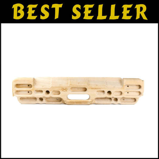 Durable Poplar Climbing Hangboard with Asymmetrical Holds - For Serious Training