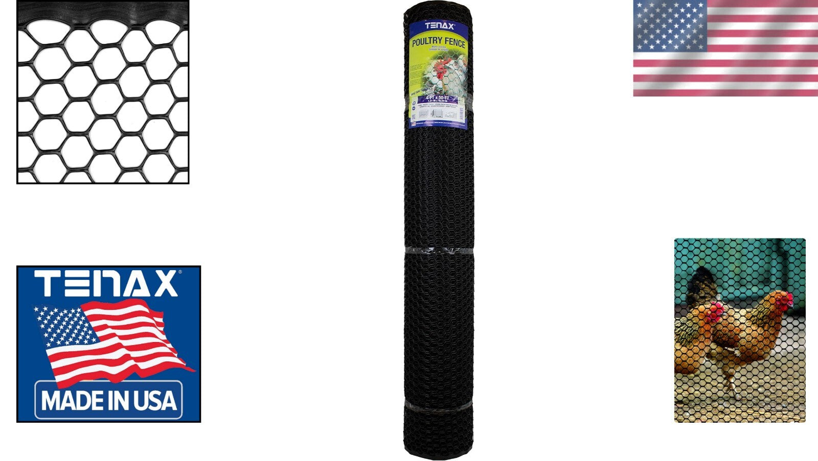 Versatile Poultry Fence 4' x 50' - Ideal for Runs and Caging Applications