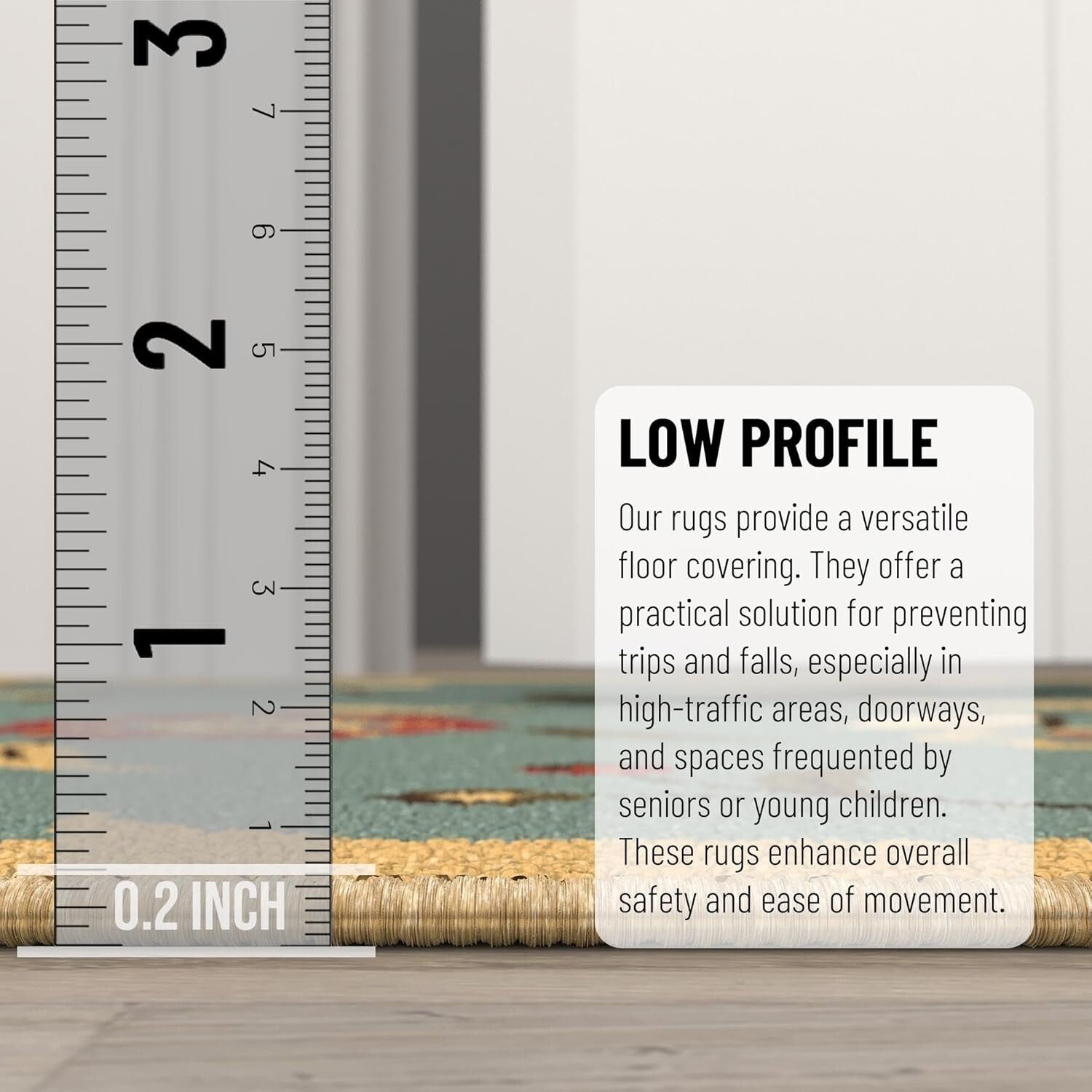 Elegant 2'7" x 9'10" Floral Runner Rug with Non-Slip Backing - Seafoam Green