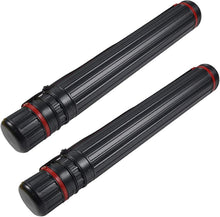 Load image into Gallery viewer, XL Set of 2 Telescoping Poster Tubes - Waterproof and Lightweight Black Design