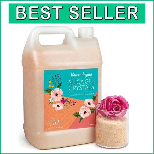 Effortless Flower Preservation with 10 LBS Color Indicating Silica Gel Crystals