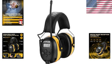 Load image into Gallery viewer, User-Friendly Hearing Protection Headphones with AM/FM Radio &amp; Comfort Features