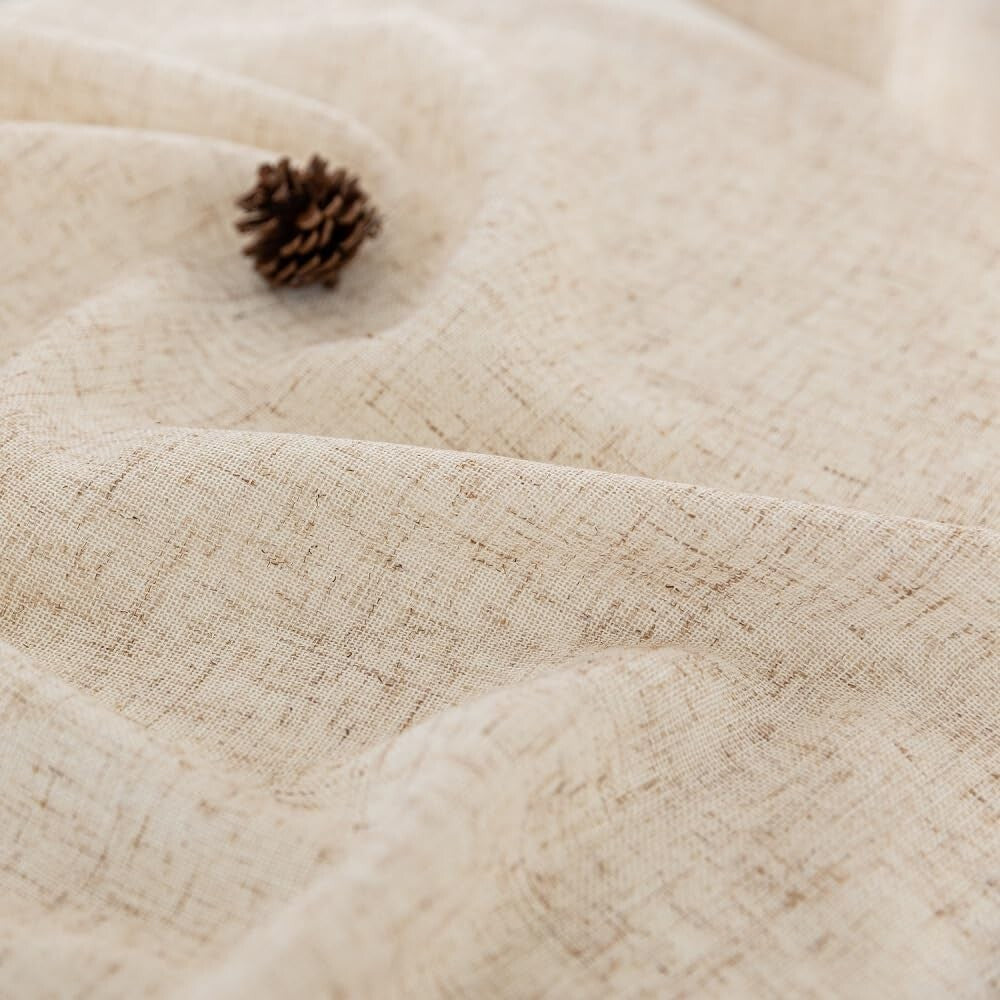 Elegant Pinch Pleat Light Brown Curtains 50"W X 96"L - Farmhouse Chic Design