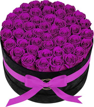 Load image into Gallery viewer, 47 Handmade Rosy Beauties in Velvet Box - Perfect for Mother’s Day or Birthdays