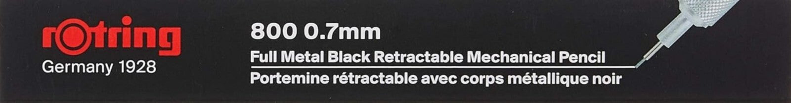 800 Retractable Mechanical Pencil - 0.7 mm Black Barrel for Precision Writing