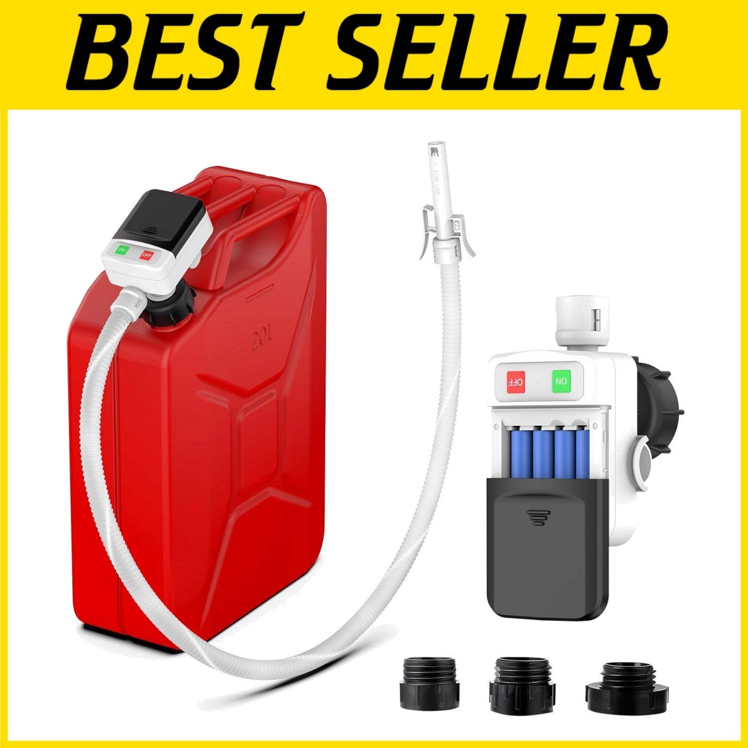 Electric Fuel Transfer Pump with Spill Prevention - 3.2 GPM Performance