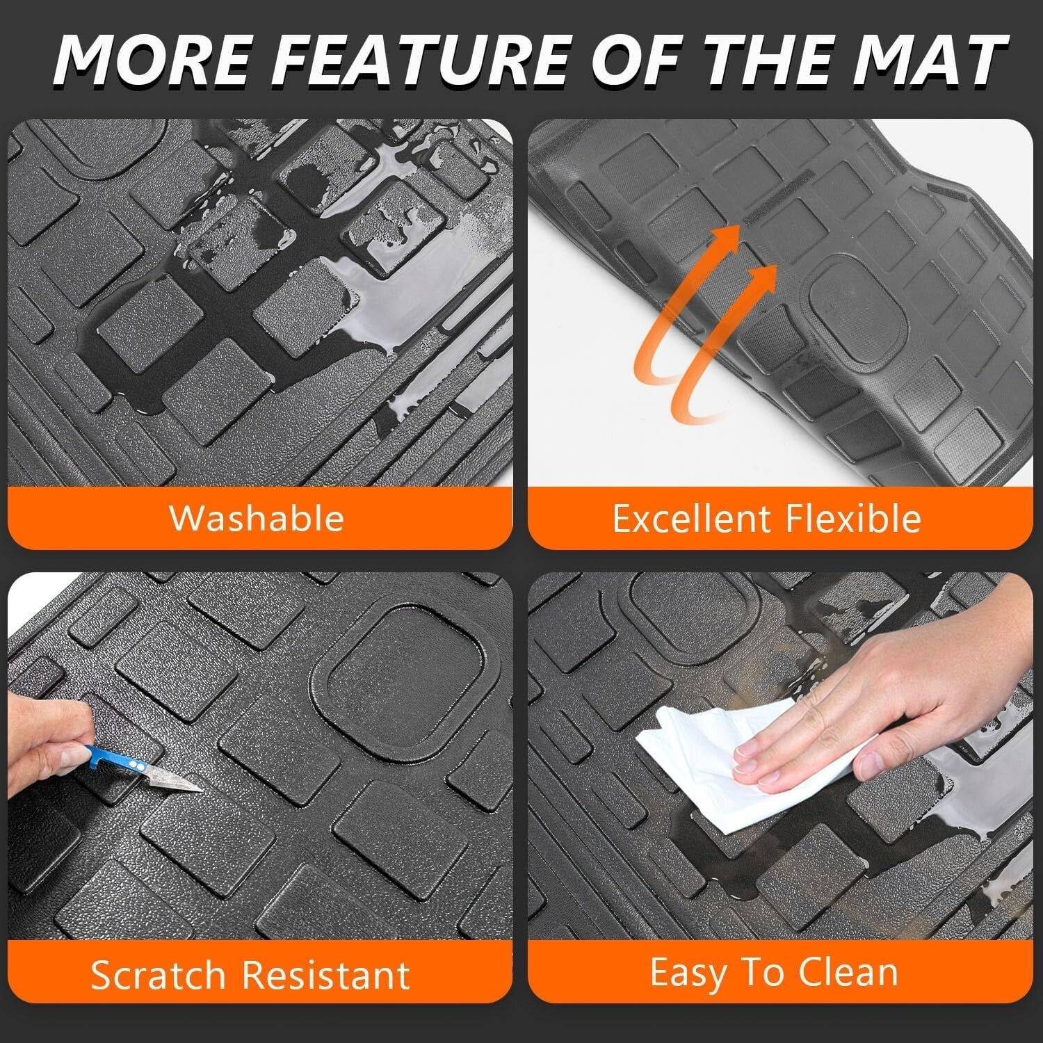 Custom Fit Backrest Mat for 2022-2025 Hyundai Tucson - Scratch Protection