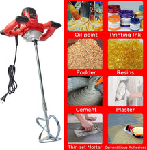 Load image into Gallery viewer, 2300W Portable Electric Cement Mixer with 6 Speed Settings for Versatile Mixing