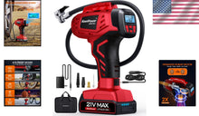 Load image into Gallery viewer, Field-Ready Tire Air Pump - Digital Pressure Gauge, 160 PSI &amp; Dual Power Supply