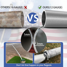 Load image into Gallery viewer, Premium Heavy Duty Flag Pole 25 FT - Perfect for Residential &amp; Commercial Use