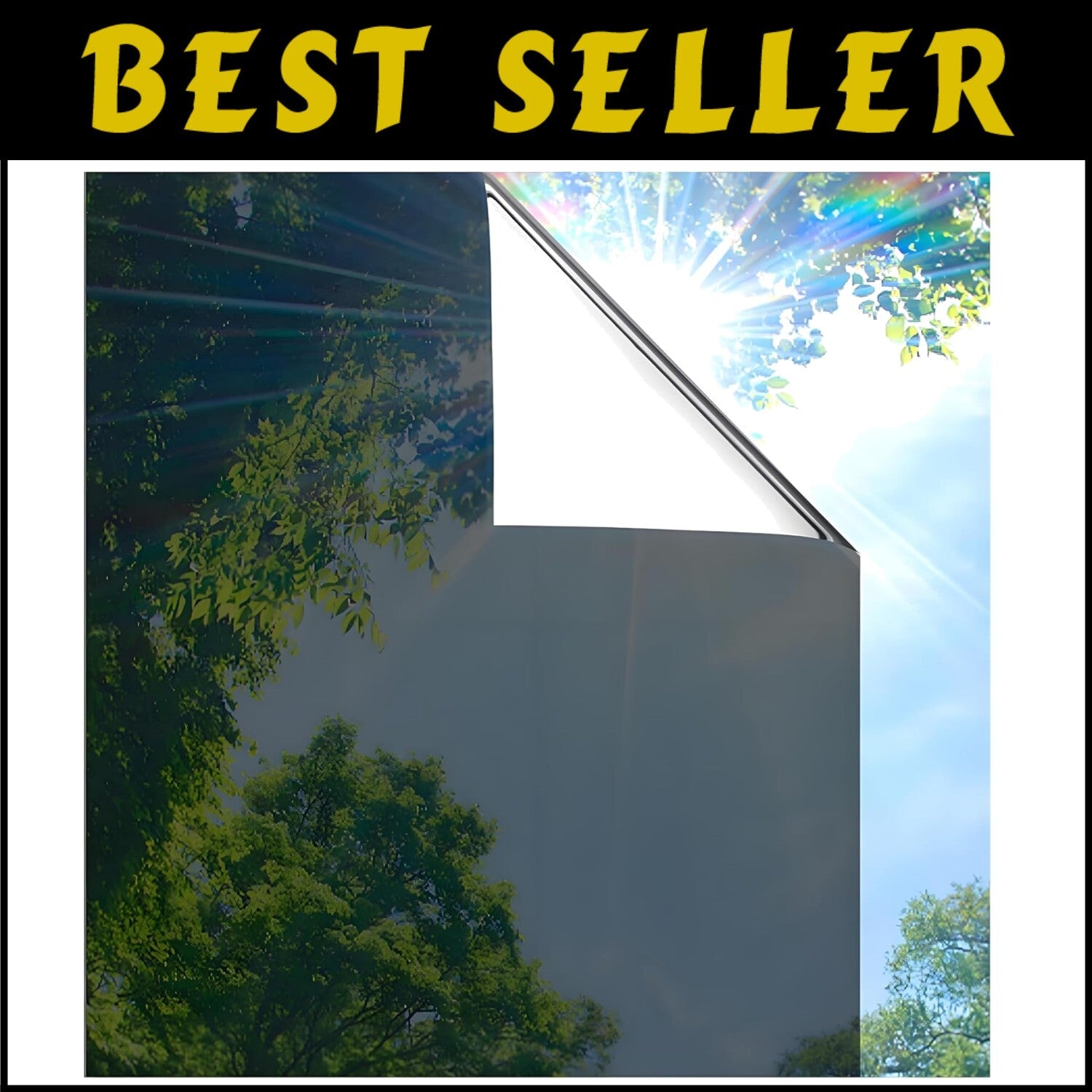 Static Cling Window Film - Privacy Control & Heat Reduction 35.4x78.7 inches