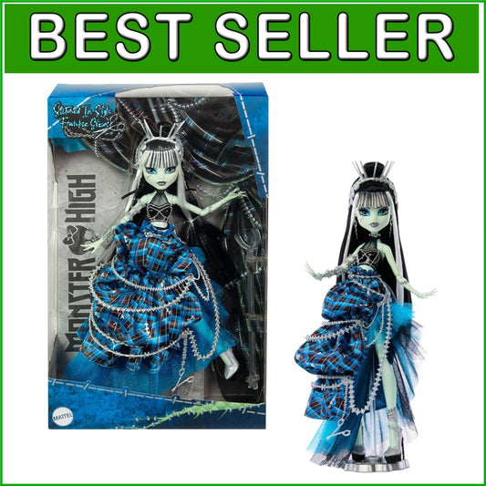Electrifying Frankie Stein Collector Doll: Stitched in Style with Couture Gown