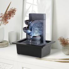 Load image into Gallery viewer, Elegant Indoor Water Feature - Tiered Tabletop Fountain for Stress Relief