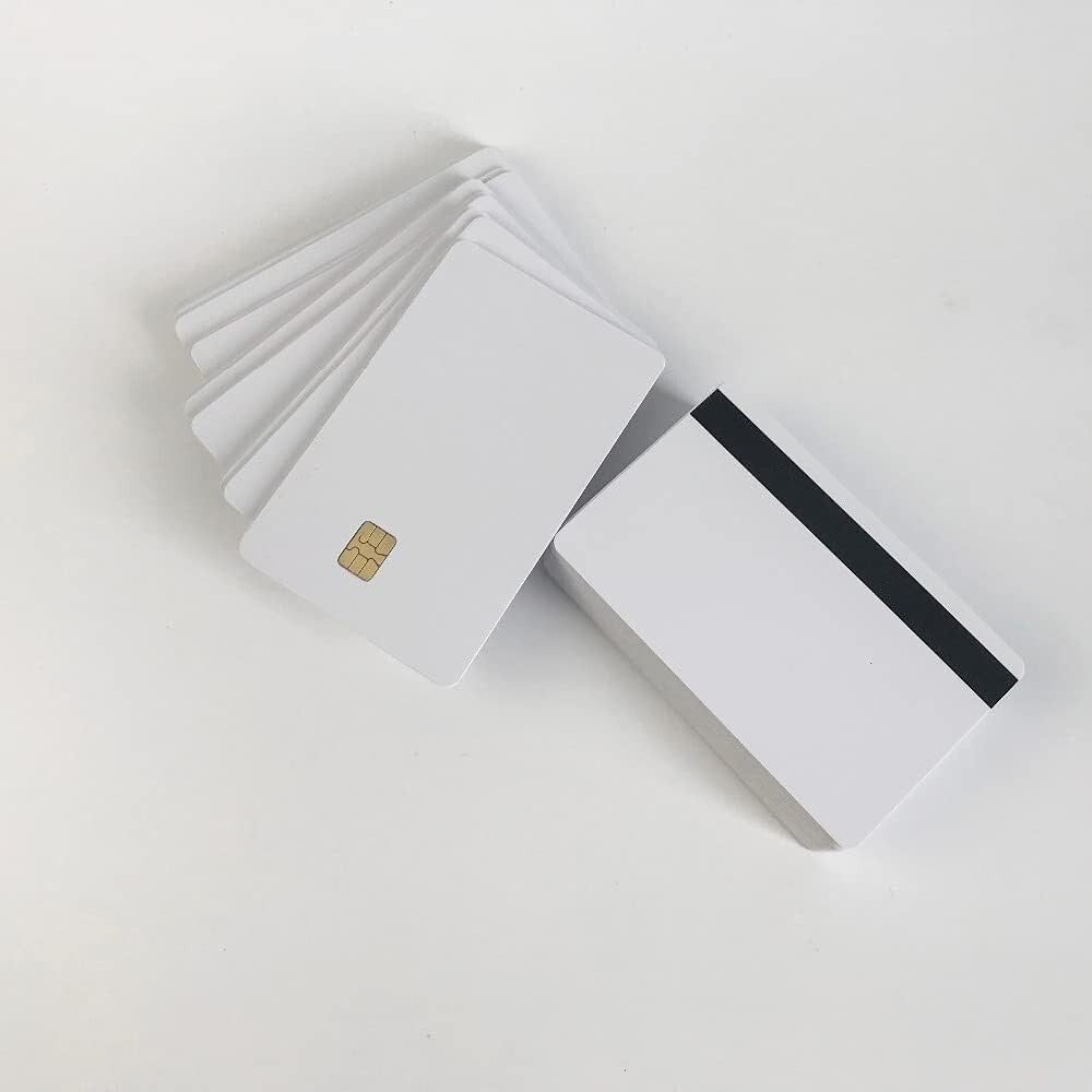 Durable 100-Packs PVC Card - Hico Magnetic Stripe with Printable Smart Cards