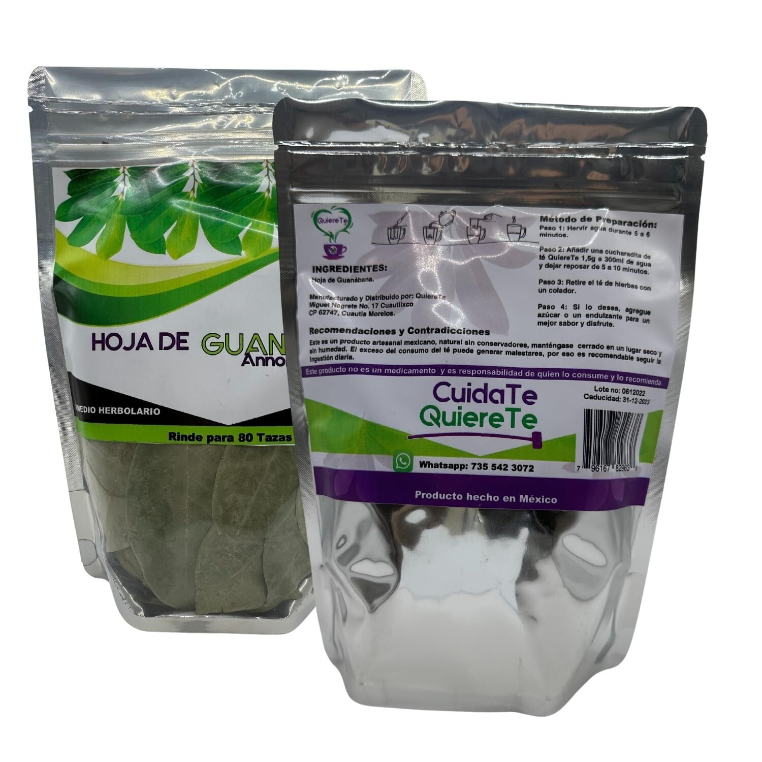 Detox & Refresh with 2-Pack Soursop Tea - Loose Leaf from Mexico, 100% Natural