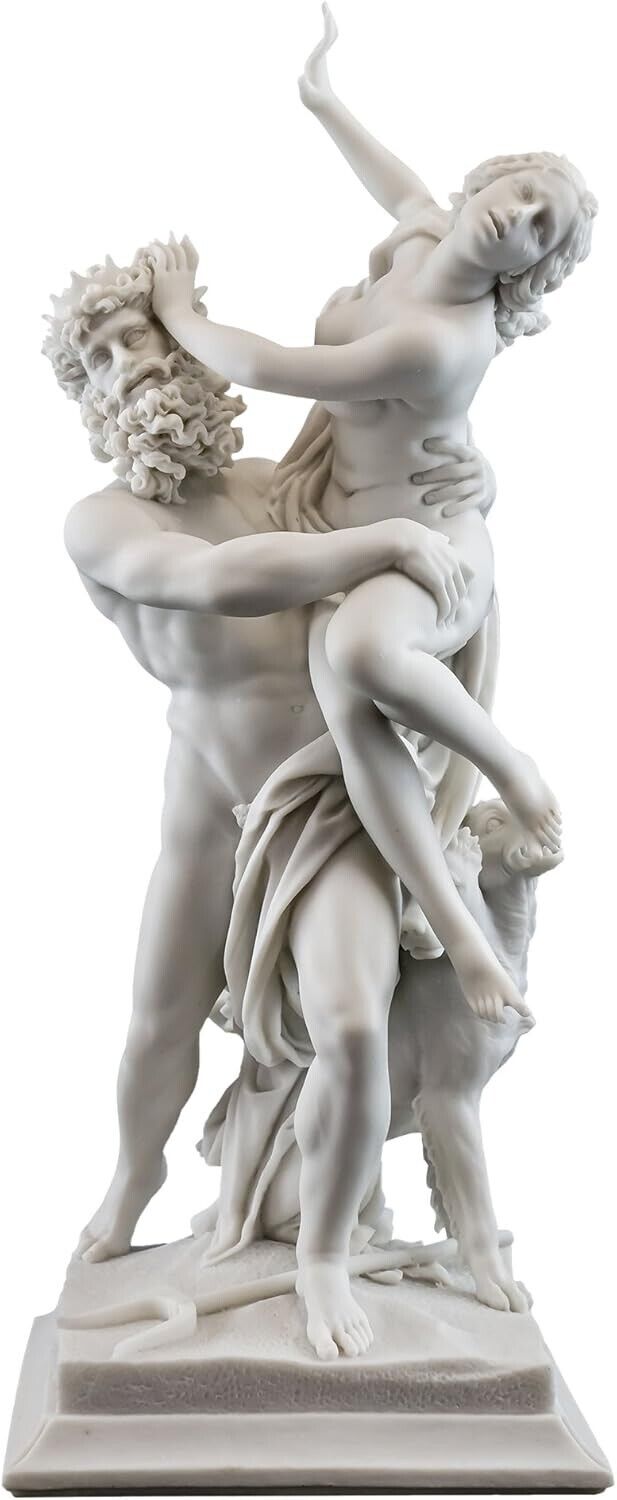 Museum-Quality 14-Inch Bernini Greek God Pluto and Proserpina Sculpture Replica