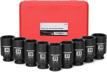 Load image into Gallery viewer, Professional 1/2-Inch Drive Deep Impact Socket Set - 9pcs, 29mm to 38mm Size