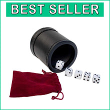 Load image into Gallery viewer, Professional Quality Dice Cup Set with 5 Dice – Ideal for Liar's Dice &amp; Yahtzee