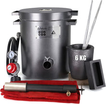 Load image into Gallery viewer, High-Power 6KG Gas Melting Furnace with 30 PSI Regulator &amp; Deluxe Accessories
