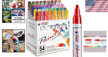 Load image into Gallery viewer, Versatile 54 Color Paint Marker Set - Ideal for Rock, Glass and Fabric Projects