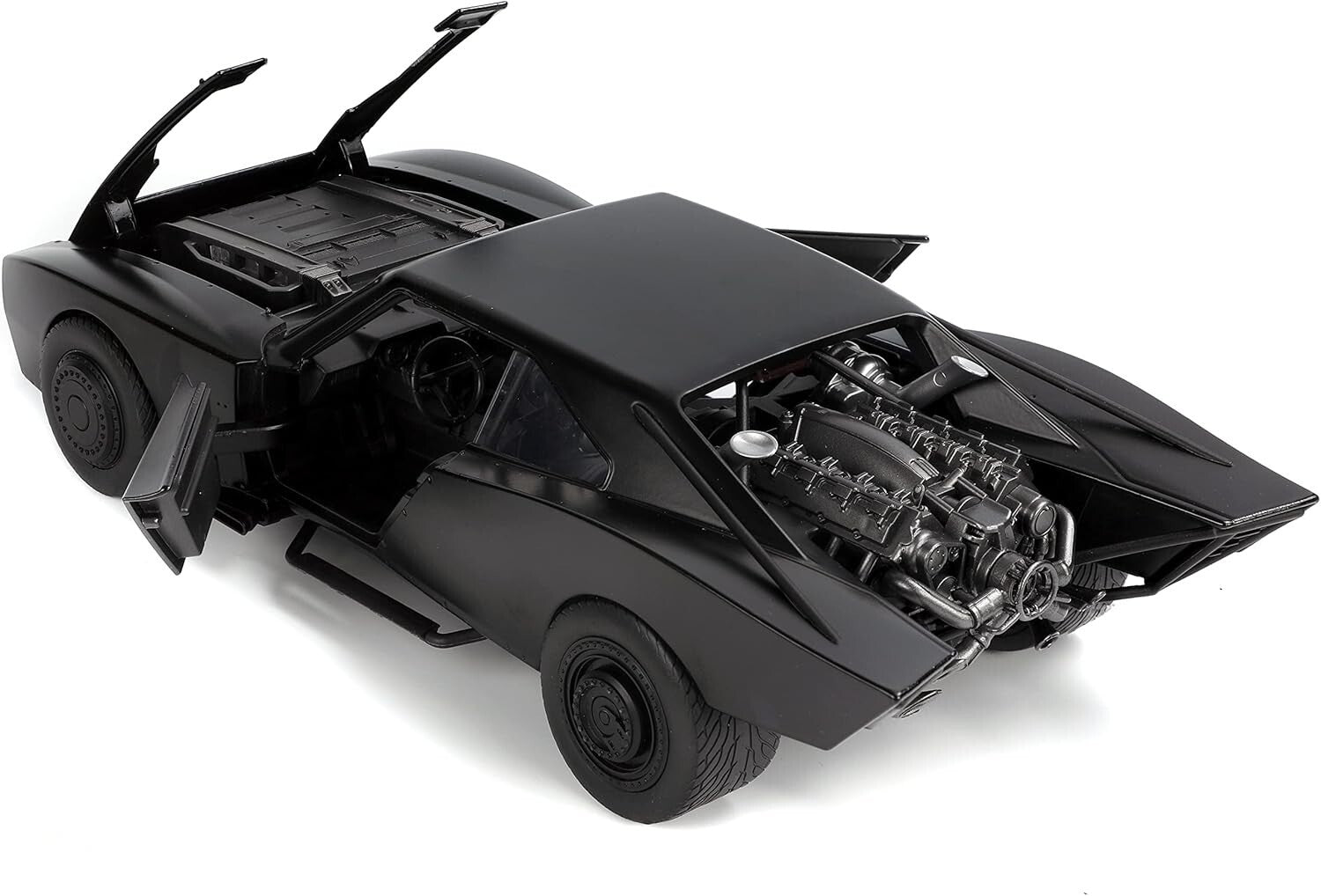 1:18 Batman Batmobile with Lights & 3.75" Figure - Must-Have for Collectors