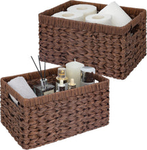 Load image into Gallery viewer, Versatile Waterproof Woven Baskets - 2-Pack for Bathroom and Kitchen Storage