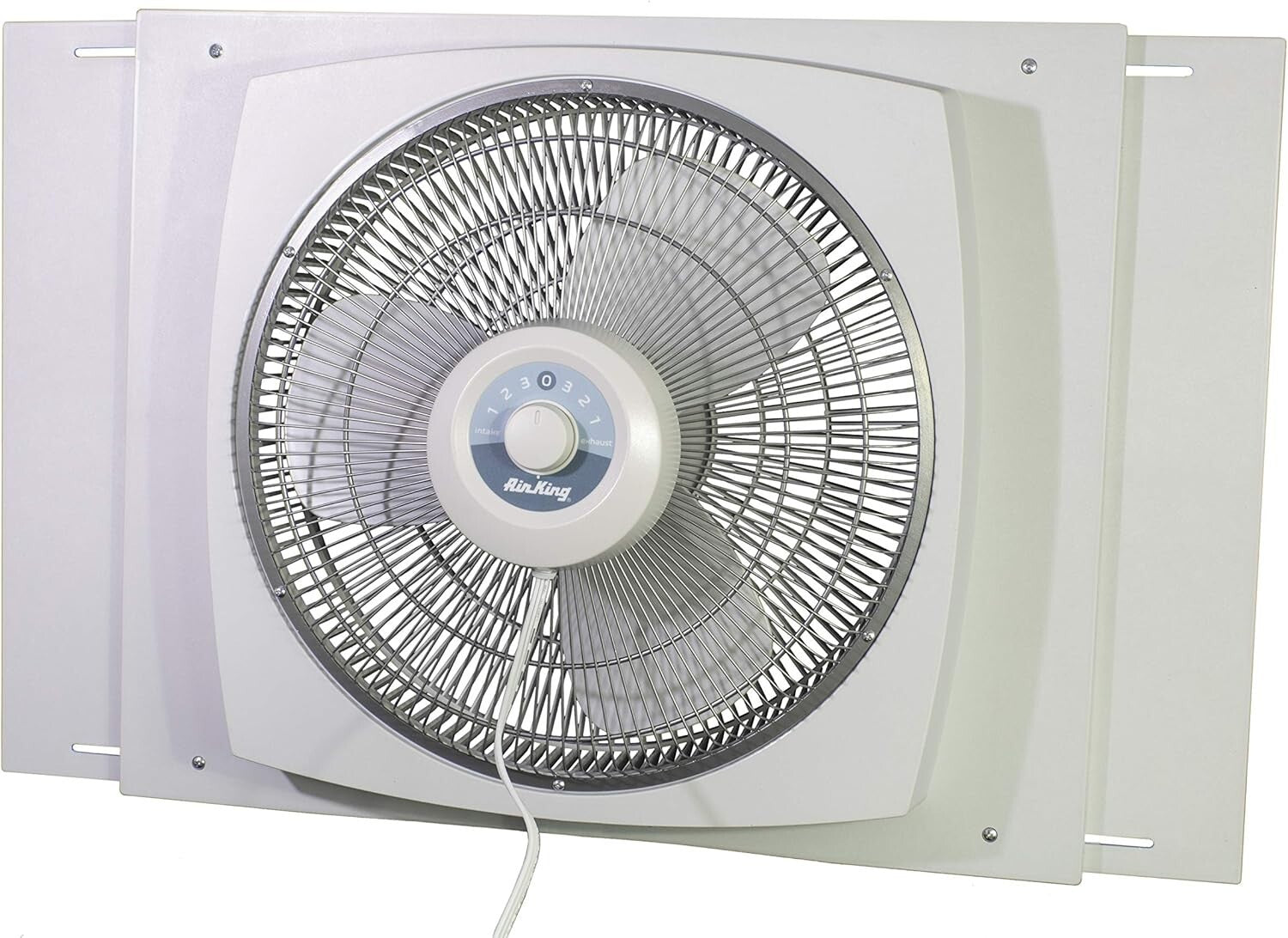16-Inch White Window Fan - Efficient Air Circulation with 3 Speeds