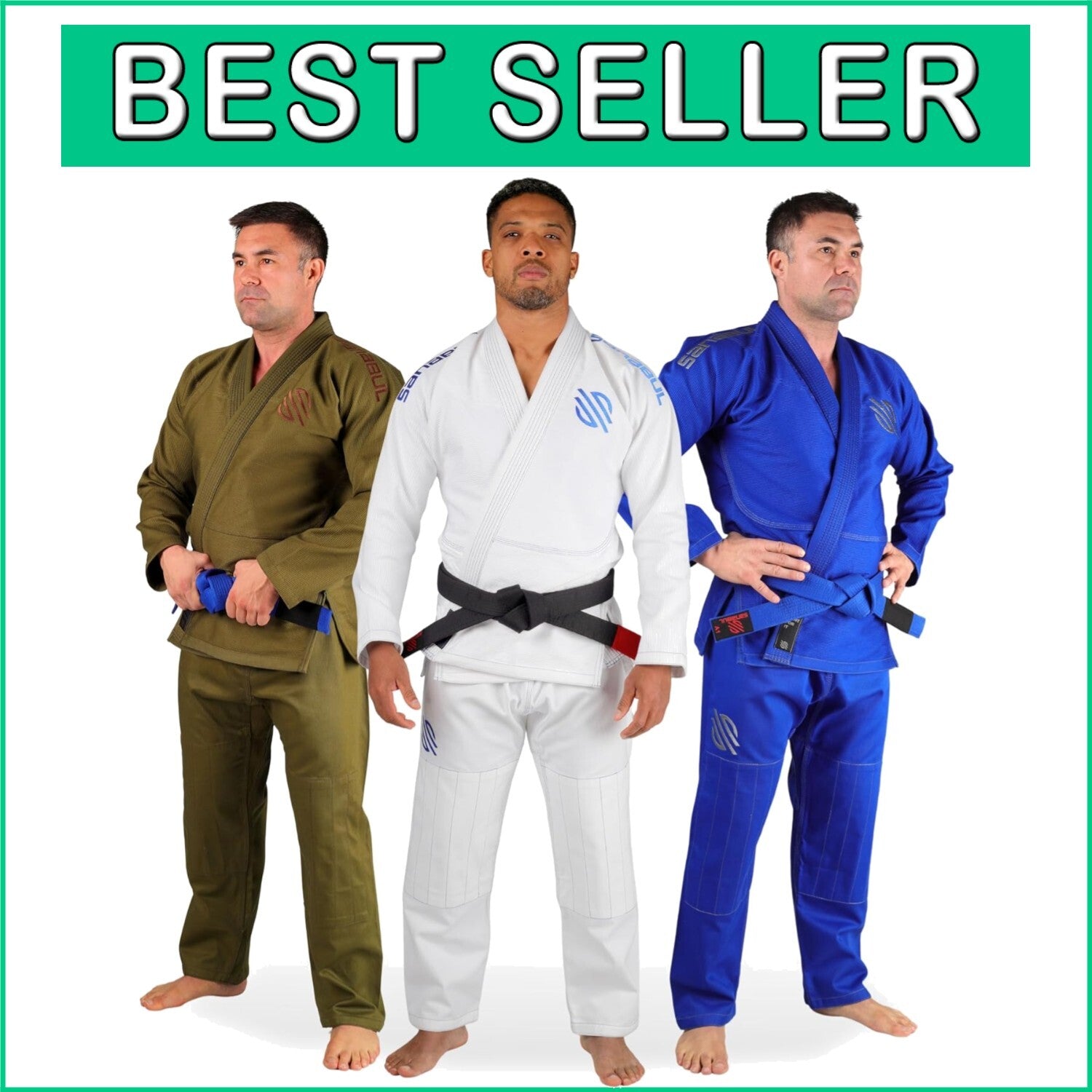 Essential Men's BJJ Gi - Lightweight Preshrunk 380 GSM Fabric for Training