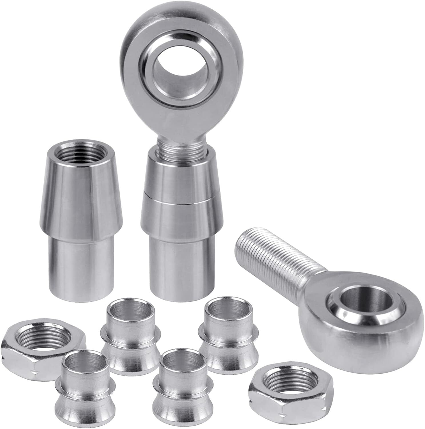 Versatile 3/4" Right & Left Hand Thread Heim Joint Kit with Jam Nuts & Adapters