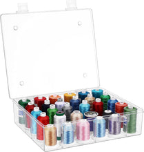 Load image into Gallery viewer, Superb Visibility Stackable Thread Storage Boxes - 2 Pack for Embroidery