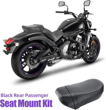 Load image into Gallery viewer, Comfort-Driven Black Rear Pillion Seat Pad for Kawasaki Vulcan S 650 (2015-2023)