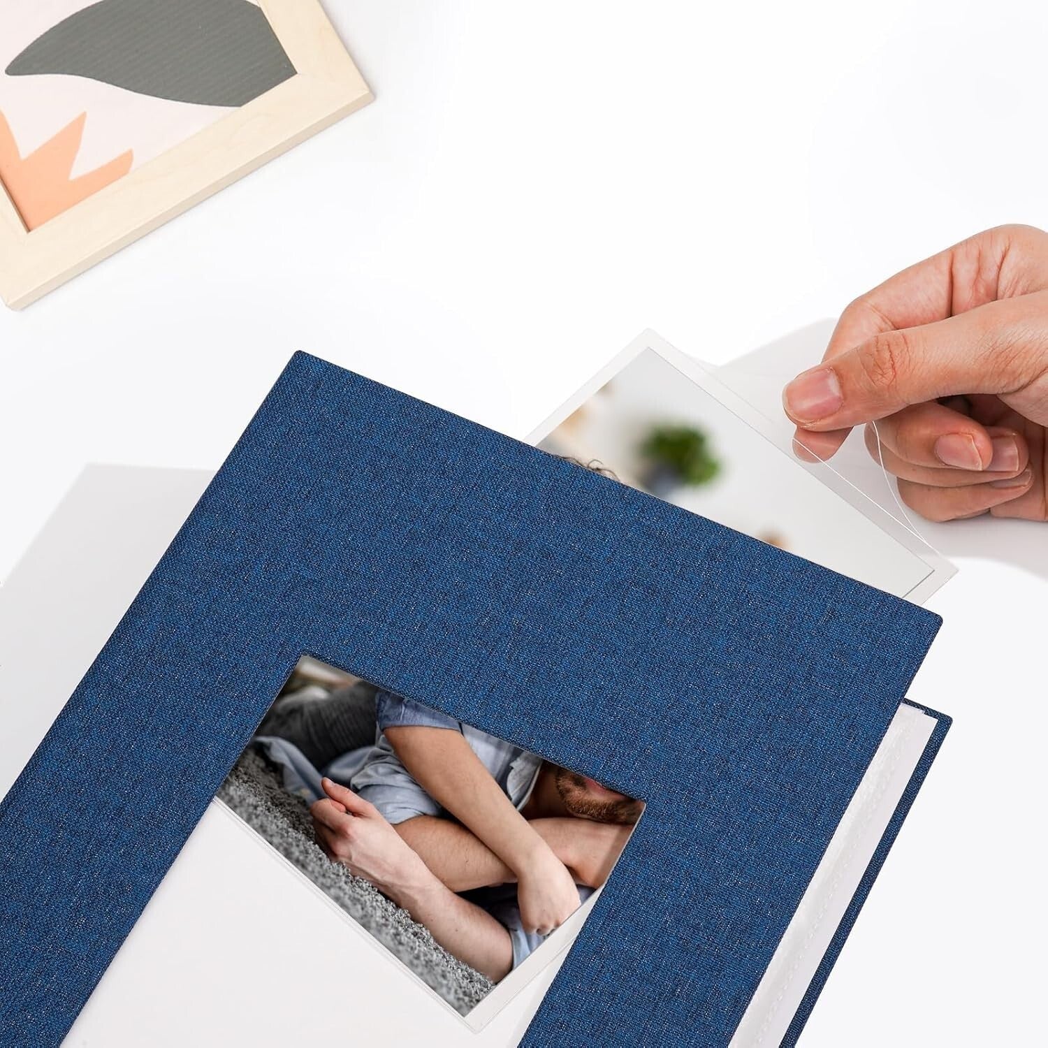 Charming Blue 2-Pack Baby Photo Albums - 600 Pockets for Cherished Memories