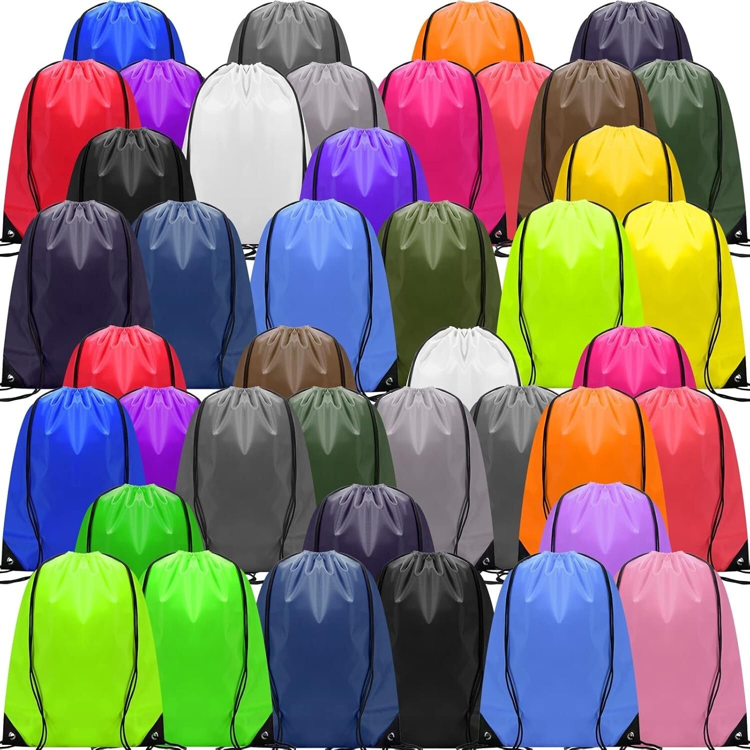 Large Capacity 17x13.4 Inch Drawstring Backpack Bulk - Ideal for Sports & Travel