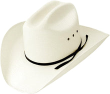 Load image into Gallery viewer, Stylish Girls Cowboy Straw Hat with Adjustable Drawstring - Size Up to 6 3/4