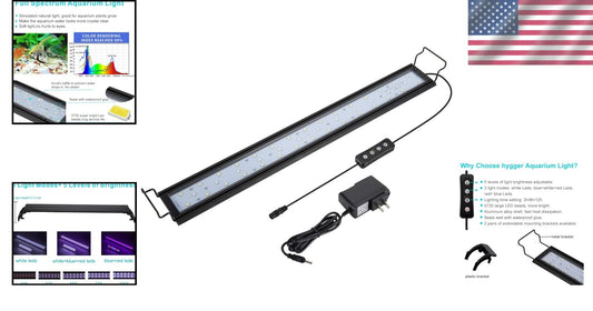 Energy-Efficient Aquarium Light with Adjustable Color Modes for Stunning Tanks