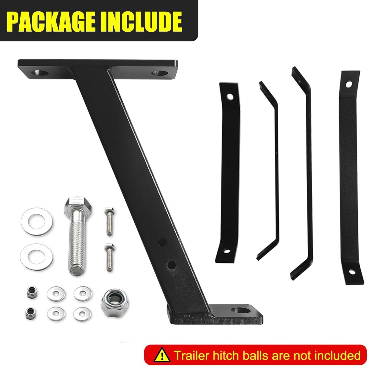 Alloy Steel Lawn Mower Trailer Hitch for 3/4" Balls - Easy Installation