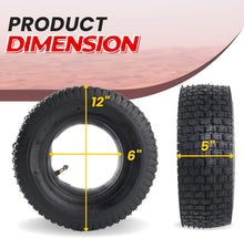 Load image into Gallery viewer, Robust 6-Inch Tire and Inner Tube Pair - Ideal for Dirt Quads &amp; Wheelbarrows