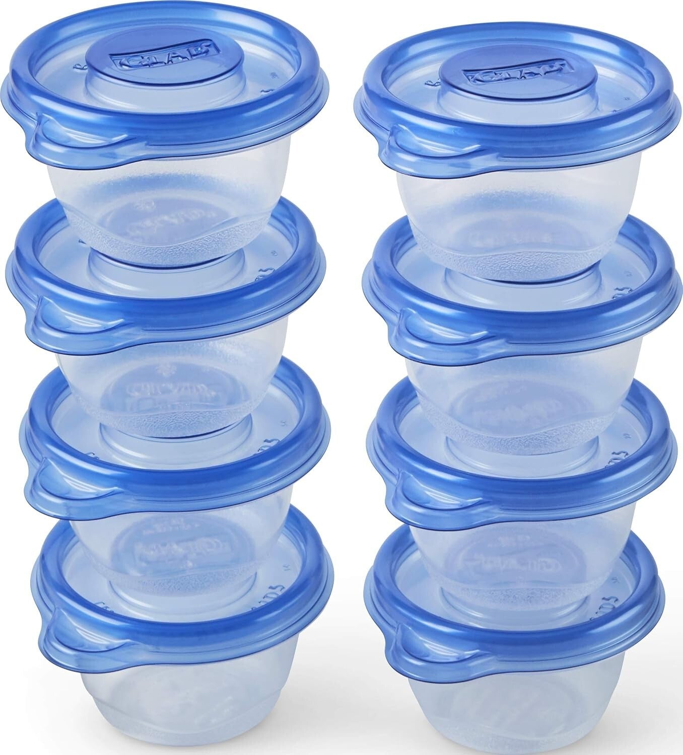 Stackable Airtight Mini Round Containers - 12 Pack, Ideal for Dips & Kids Snacks