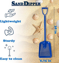 Load image into Gallery viewer, Lightweight Beach Sifter &amp; Shovel – Ideal for Treasure Hunting &amp; Easy Cleanup